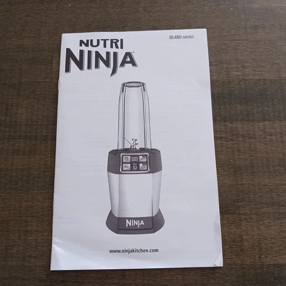 Ninja Professional Blender Replacement Cups, Lid, Recipe Book Parts BL480 - Picture 4 of 6